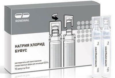 Физраствор в ампулах