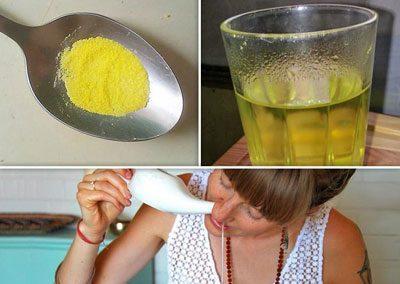 Промывание носа фурациллином